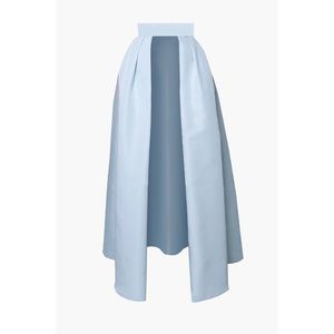 Alexia Maria Silk Faille Convertible Skirt (White)